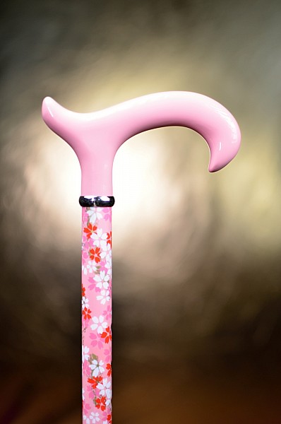 Vycházková hůl s nastavitelnou délkou Gastrock Pink Flower