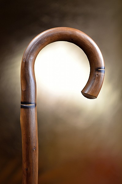 Vycházková hůl do přírody s gumovou koncovkou