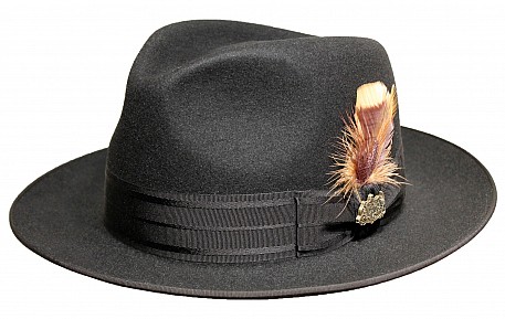 Klobouk Stetson Fedora Furfelt černý