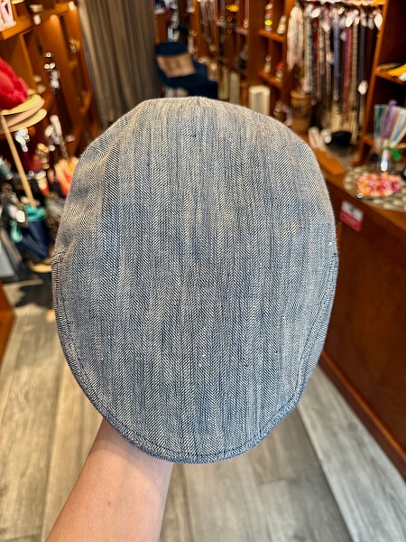 Bekovka Driver Cap Linen Herringbone 