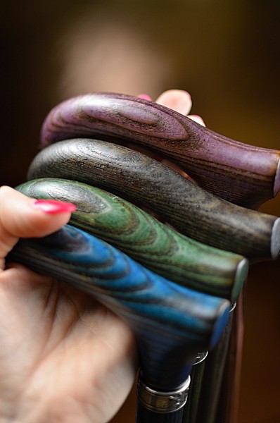 Vycházková hůl Jasan Color