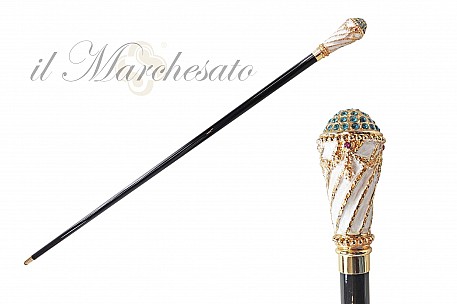 Vycházková hůl sběratelská il Marchesato Painted Knob