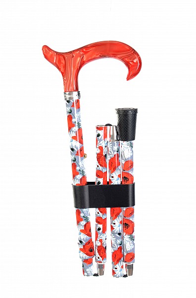 Vycházková hůl skládací Fayet Coquelicot (86-96 cm)