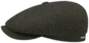 Cap Hatteras Wool Herringbone Stetson black