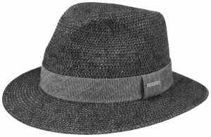 Summer hat Stetson Traveller Toyo dark grey