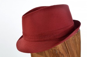Hat Trilby Cotton Stetson bordeaux