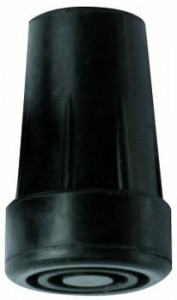 Rubber ferrule for adjustable/foldable canes 17 mm