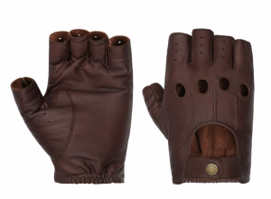 Men Racing Gloves Brown