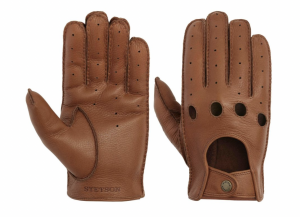 Men Racing Gloves Cognac