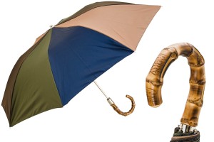 Umbrella foldable luxurious Pasotti Multicolor Whangee