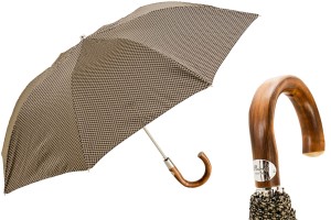 Umbrella foldable luxurious Pasotti Pied de Poule