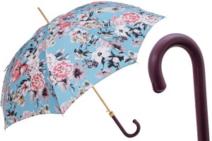 Luxurious Umbrella Pasotti Flowers Burgundy
