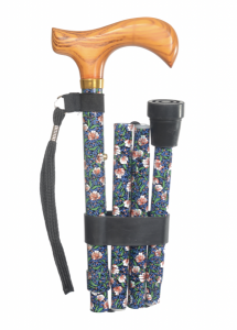 Walking stick folding Morris Woody Flowers (82-92 cm)