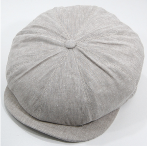 Linen Hatteras Cap Beige