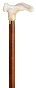 Walking stick ergonomic white Gastric