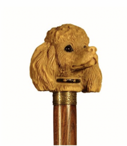 Walking stick collectible poodle