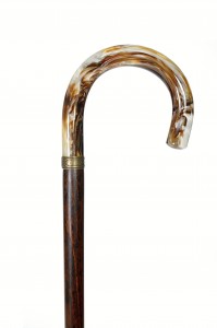 Walking cane Round Brown Marble