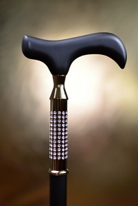 Walking cane adjustable Physio SWAROVSKI
