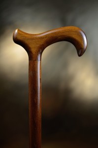 Walking cane wooden economic Derby