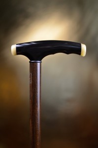 Walking cane Fayet corne noire