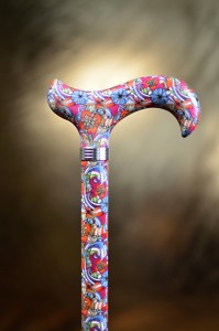 Walking stick adjustable Flowers