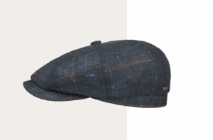 Cap Hatteras Wool/Silk Check Stetson