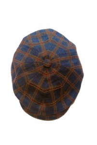 Cap Hatteras Linen Check Stetson Navy