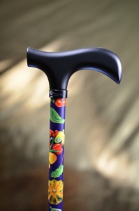 Walking cane with adjustable length Fayet Veggie