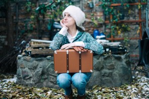 Retro mini suitcase