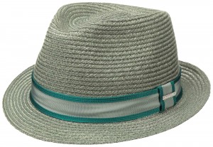 Hat Trilby Abaca turquoise