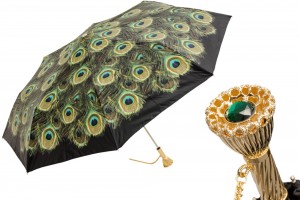 Umbrella foldable luxurious Pasotti Peacock