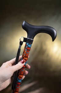 Walking cane with adjustable length Hearts