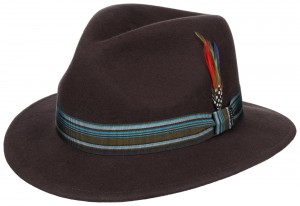 Hat Stetson Traveller Woolfelt brown Stripe
