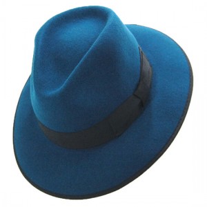 Xavier blue fedora hat