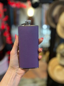 Purple alcohol bottle