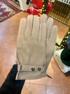 Leather gloves rustic light brown