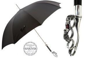 Umbrella luxurious Pasotti Silver Knuckleduster 