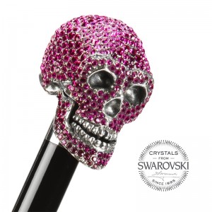 Walking cane Pasotti Skull SWAROVSKI®