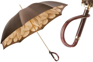 Umbrella luxurious Pasotti Brown Dahlia