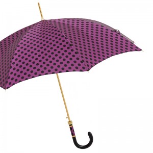 ★Pasotti★名品 イタリア傘★Purple Dots Umbrella Luxurious umbrellas Pasotti | Hůlkárna.cz