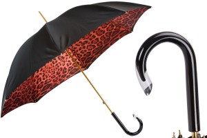 Umbrella luxurious Pasotti Red Leopard