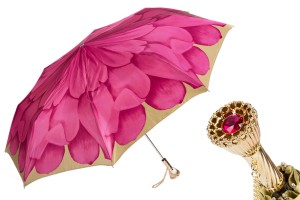 Umbrella foldable luxurious Pasotti Pink