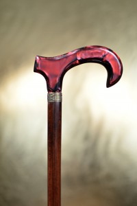 Walking stick garnet black