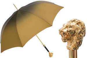 Umbrella luxurious Pasotti Iconic Golden Lion