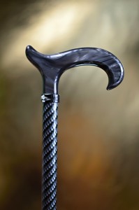 Walking cane with adjustable length Fayet Grey Grid 