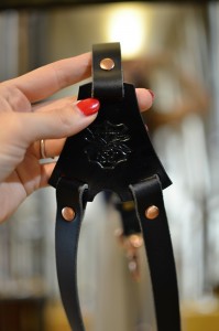 Leather suspenders Raw