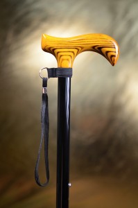 Walking cane with adjustable length - wooden