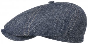 Panel Cap Linen/Silk Stetson dark blue