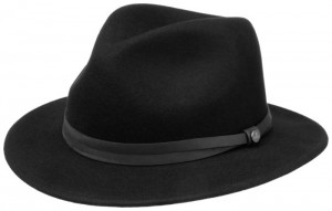 Hat Traveller Woolfelt Lierys black 