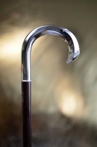 Walking stick luxury silver (Ag 925) Fayet Courbe